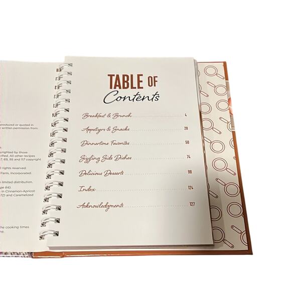 Copper Skillet Cooking Cookbook Spiral Bound Hard Cover - Picture 4 of 6